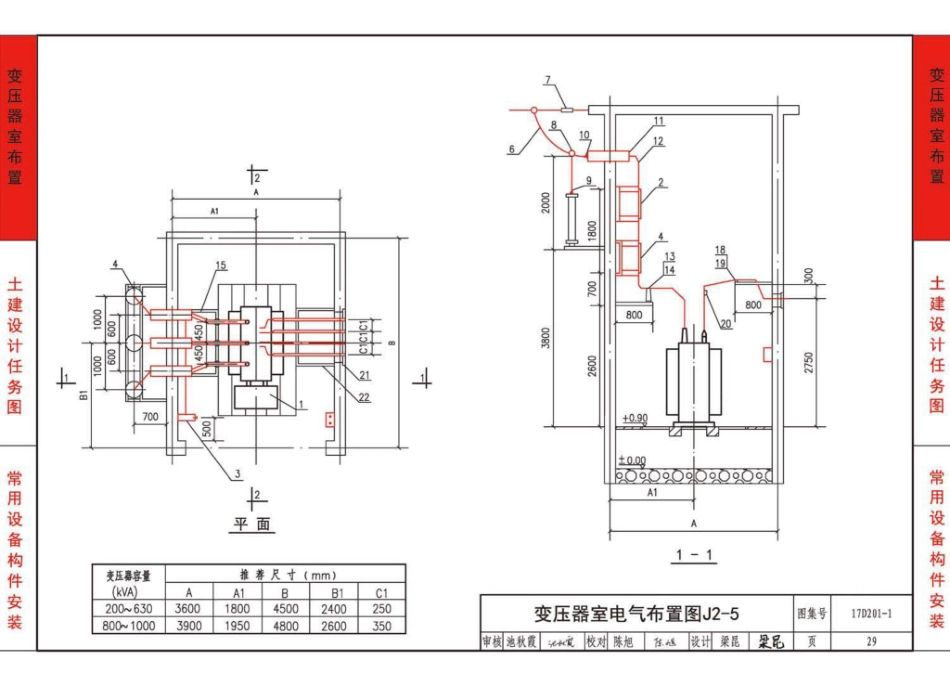 17D201-1 35／0.4kV附设式油浸变压器室布置_31-60.pdf_第3页