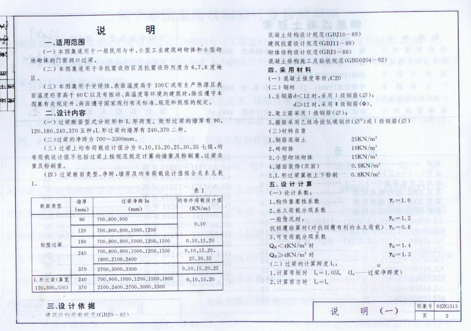 规范标准整理：92ZG313 钢筋混凝土过梁.pdf_第3页