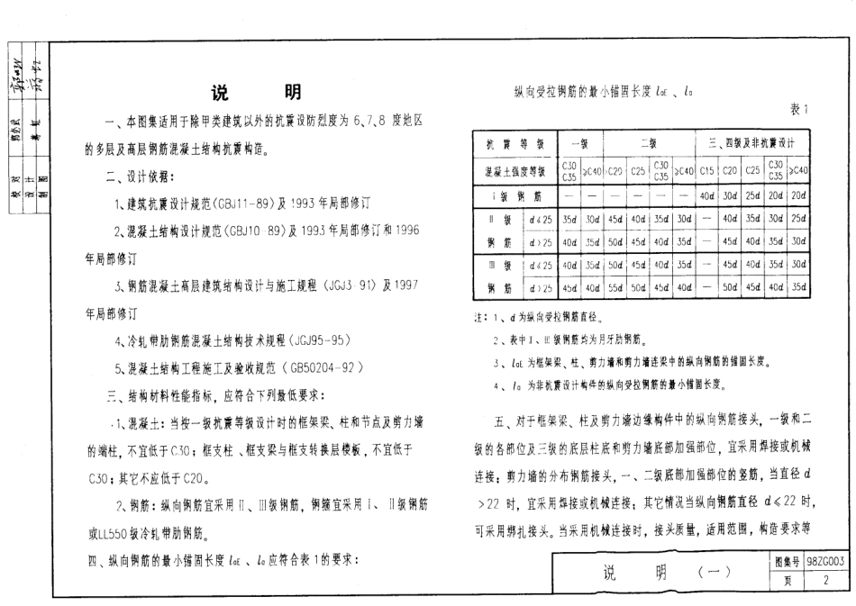 规范标准整理：98ZG003 多层及高层钢筋砼结构抗震构造.pdf_第2页