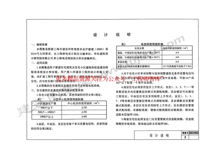 规范标准整理：2002沪D602 住宅建筑信息通信设计安装图.pdf_第3页