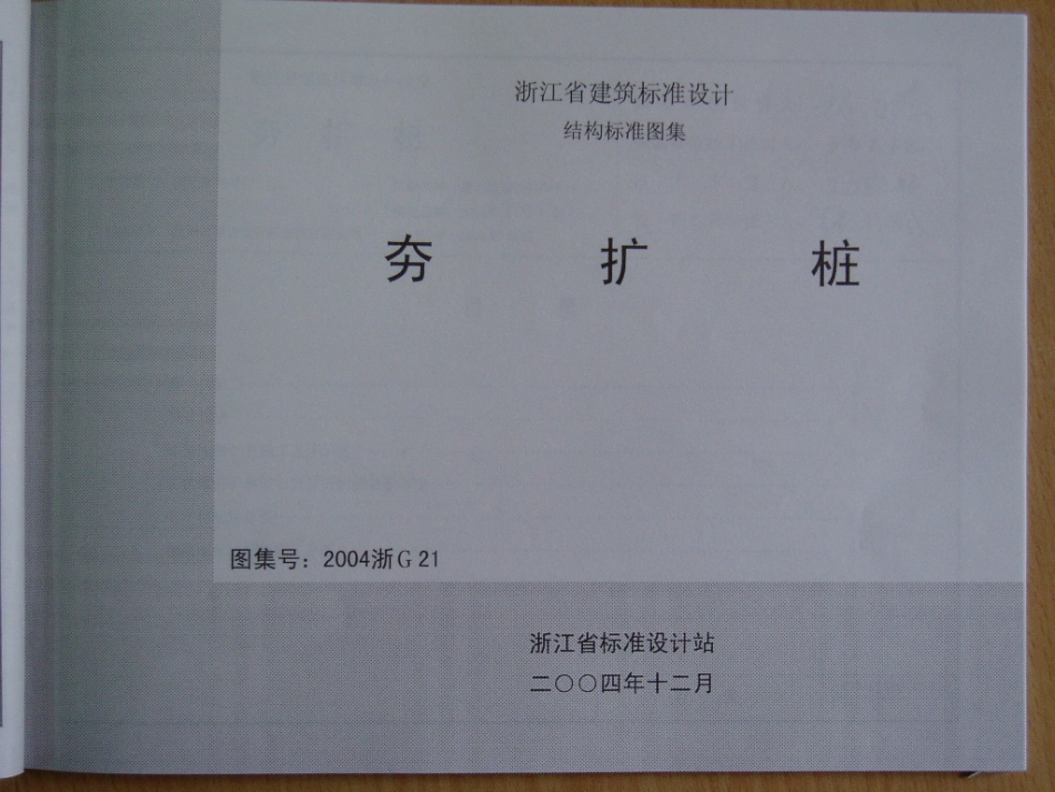 规范标准整理：2004浙G21 夯扩桩.pdf_第1页