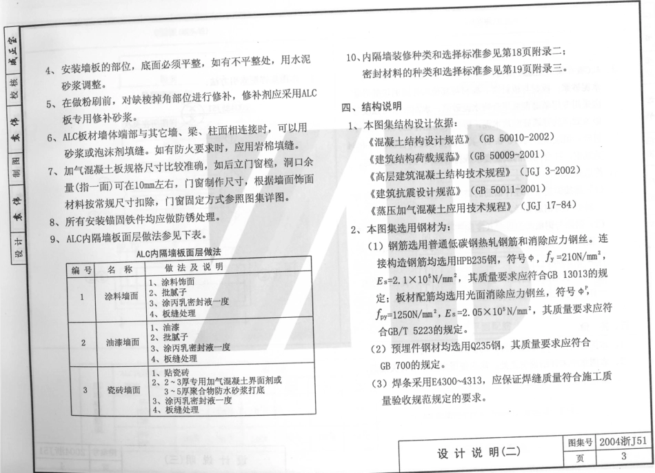 规范标准整理：2004浙J51 加气混凝土隔墙板建筑构造.pdf_第3页