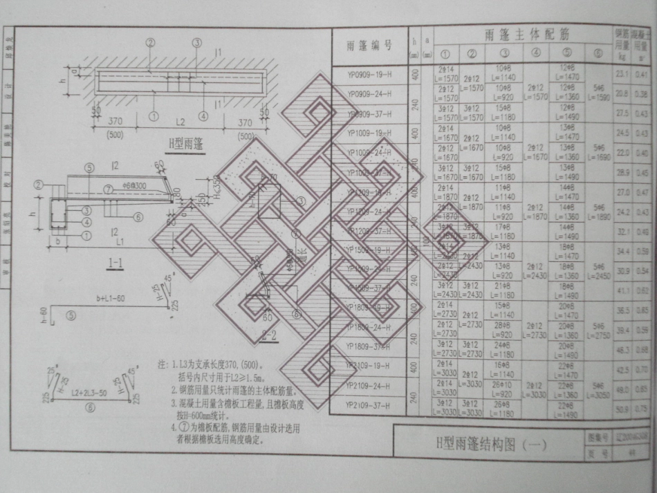 辽2004G308 钢筋混凝土雨篷_45-66.pdf_第1页
