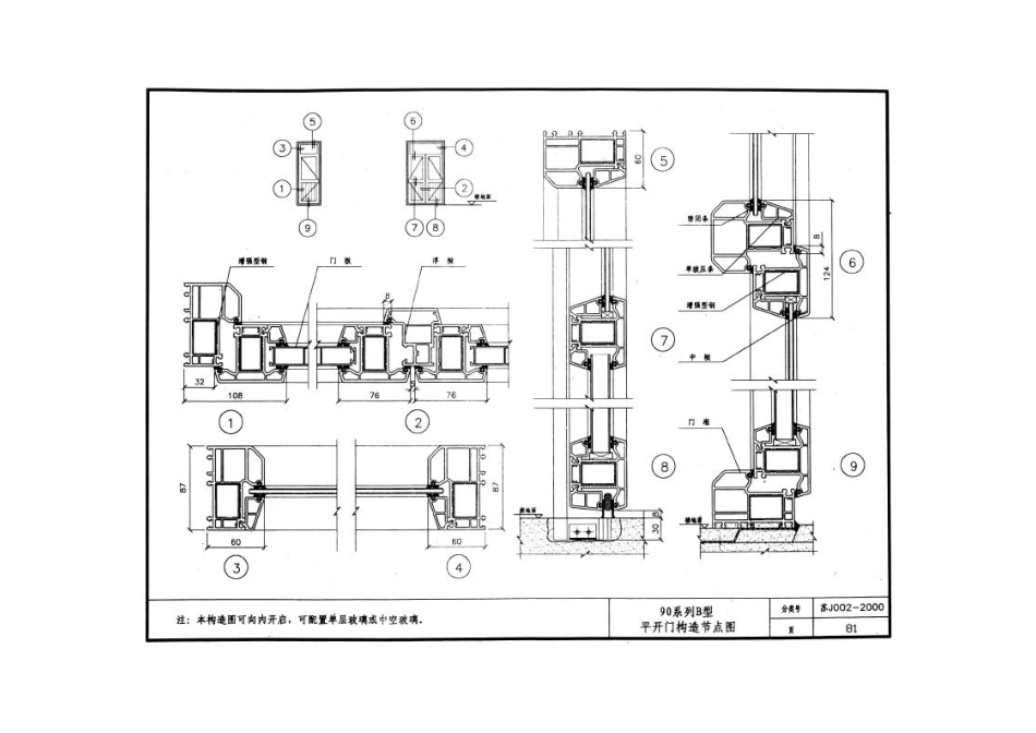 苏J002-2000 塑料门窗图集_81-109.pdf_第3页