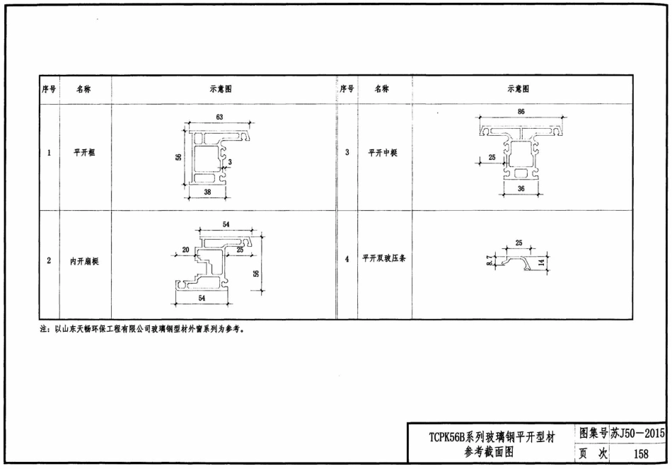 苏J50-2015 居住建筑标准化外窗系统图集_161-200.pdf_第1页