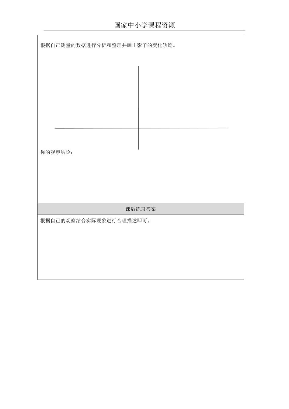 【冀人版科学4年级上册】19 19 太阳与影子_国家课_练习题_3.pdf_第2页