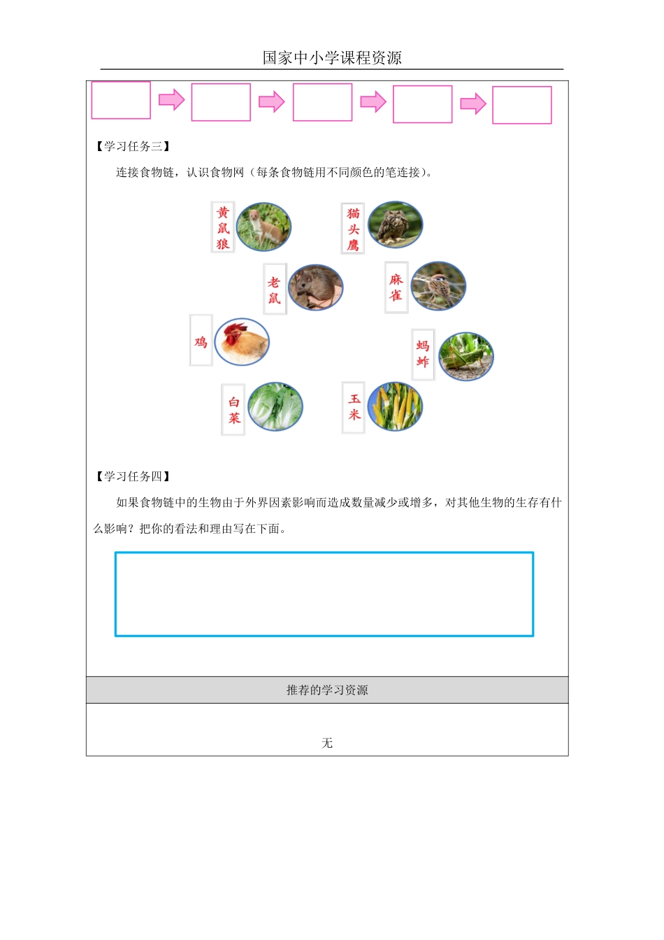 【冀人版科学6年级上册】12 13 动物与能量_国家课_任务单_2.pdf_第2页