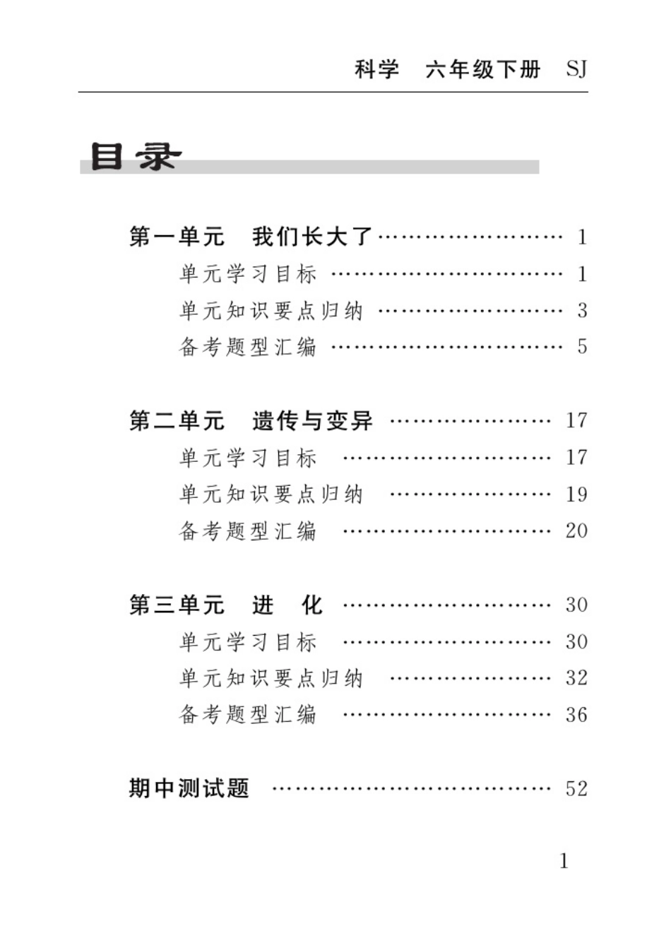 【苏教版科学六年级下册】速记速查.pdf_第1页