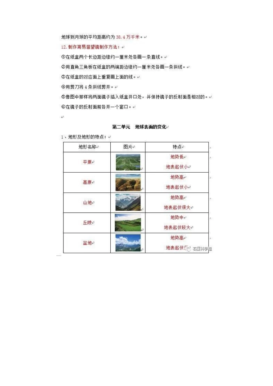 【教科版科学5年级上册期末复习资料】复习资料.docx_第3页