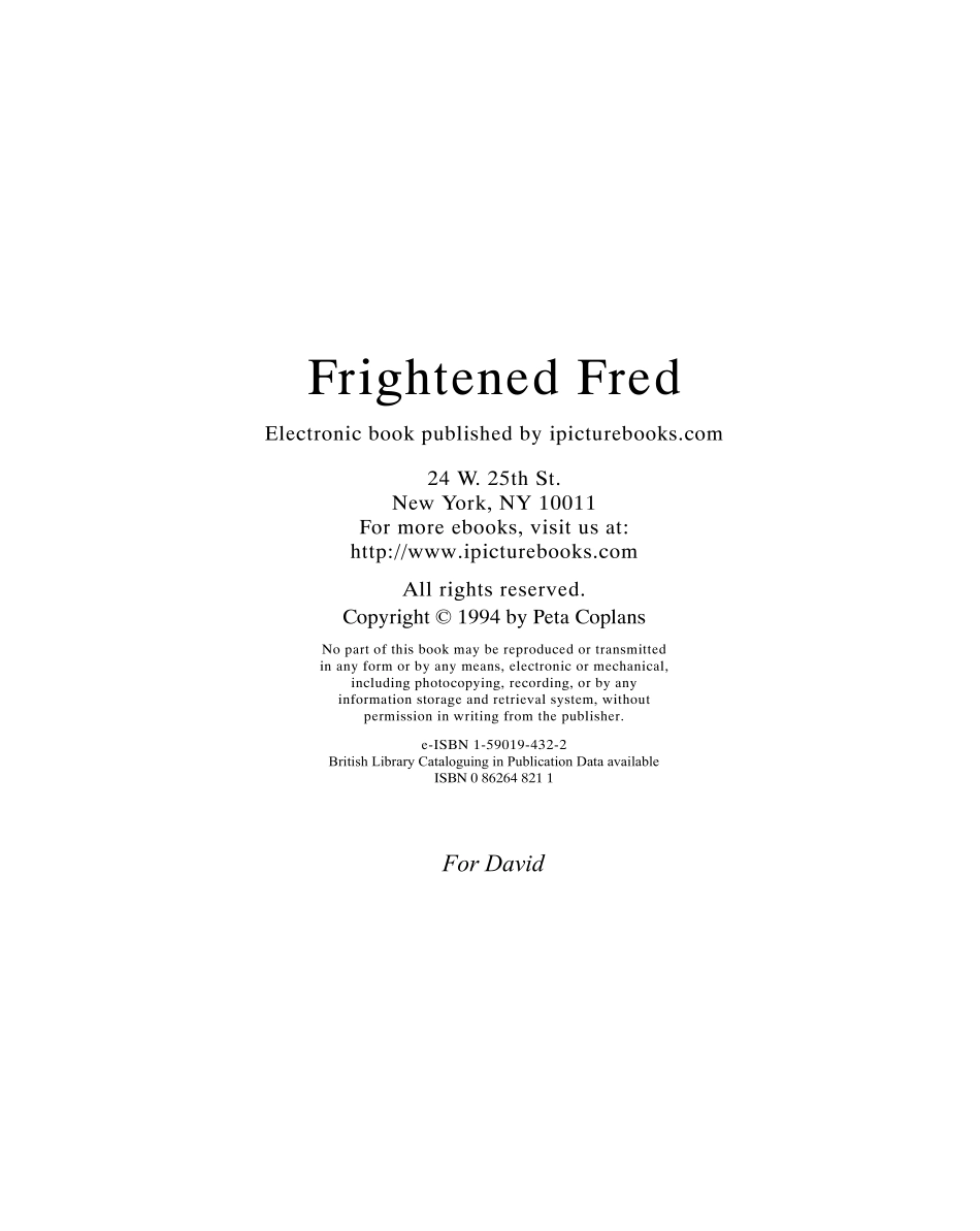 2025年最新儿童绘本故事：Frightened Fred.pdf_第2页