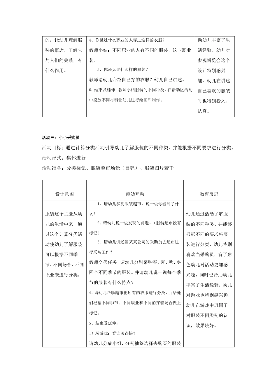 2025年最新儿童绘本故事：幼儿园中班主题：漂亮的服装.doc_第3页