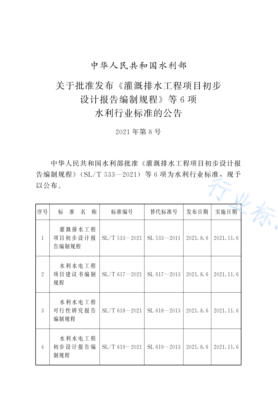 SLT 618—2021 水利水电工程可行性研究报告编制规程.pdf_第2页