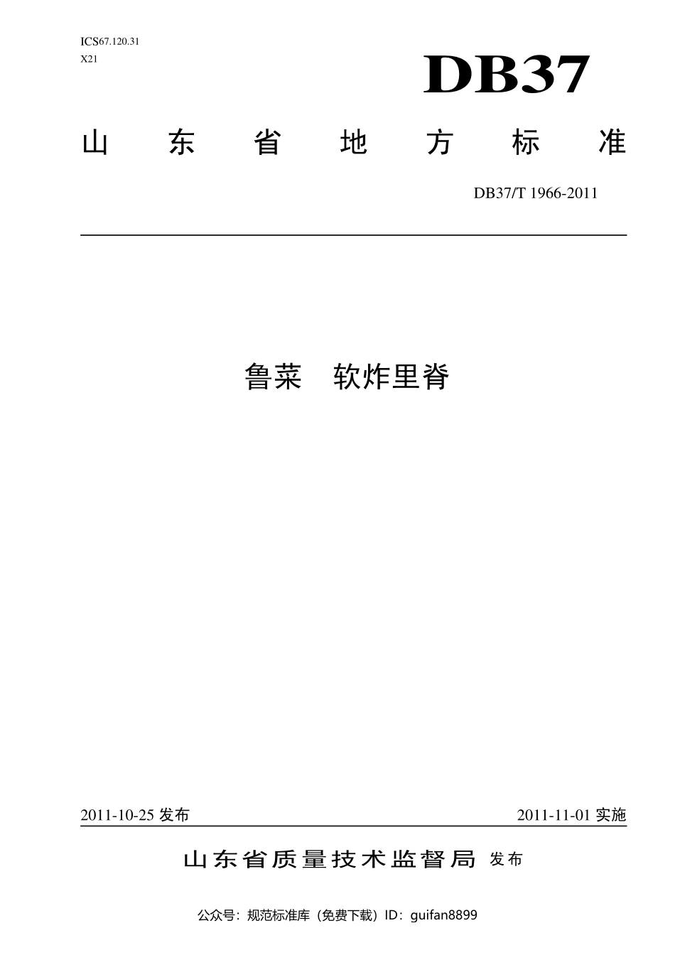 山东省地方标准DB37 (1219).pdf_第1页