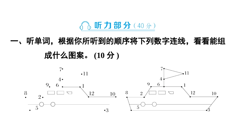 【外研版英语小学三年级上册】Unit 4能力达标卷A卷.pptx_第2页