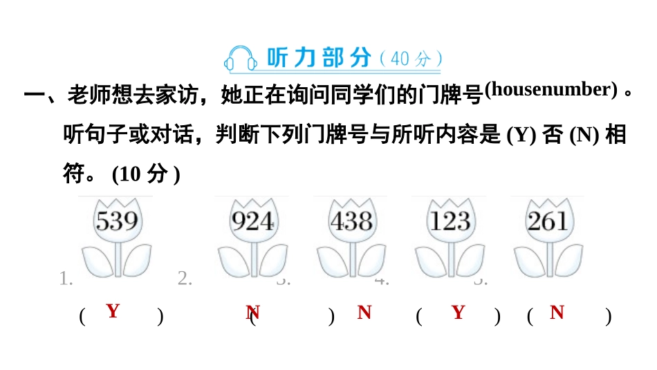【外研版英语小学三年级上册】Unit 4素养培优卷B卷.pptx_第2页