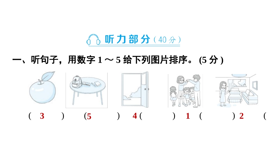 【外研版英语小学三年级上册】Unit 6能力达标卷A卷.pptx_第2页