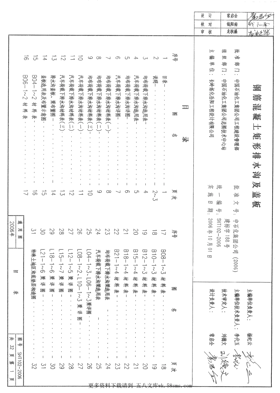 SHT102-2006钢筋混凝土矩形排水沟及盖板.pdf_第2页