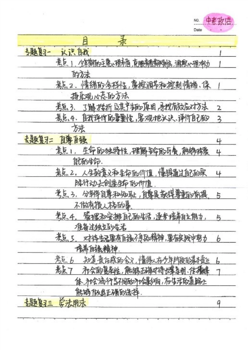 初中九科学霸笔记_4）中考政治状元笔记（142页）.pdf_第3页