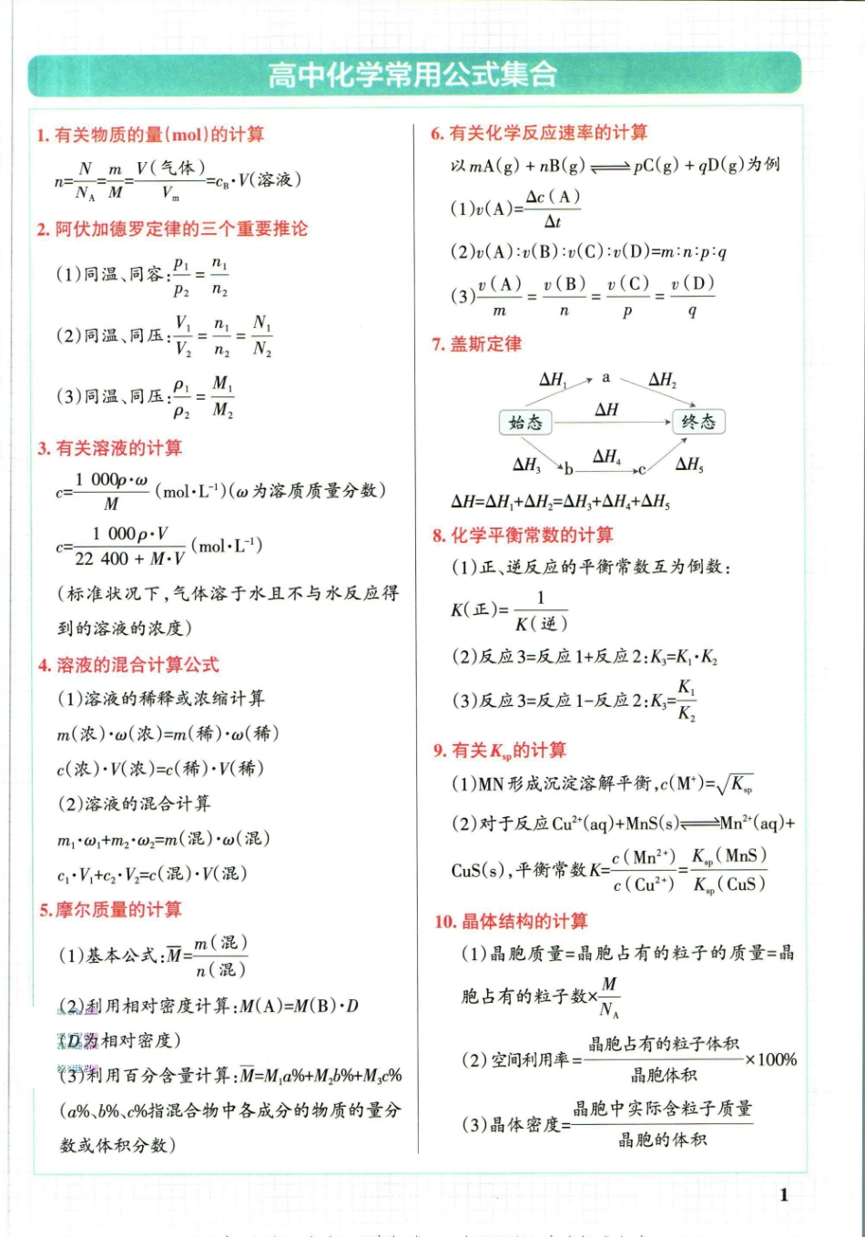 学霸笔记高中化学_重点讲解高清文档-1.pdf_第2页