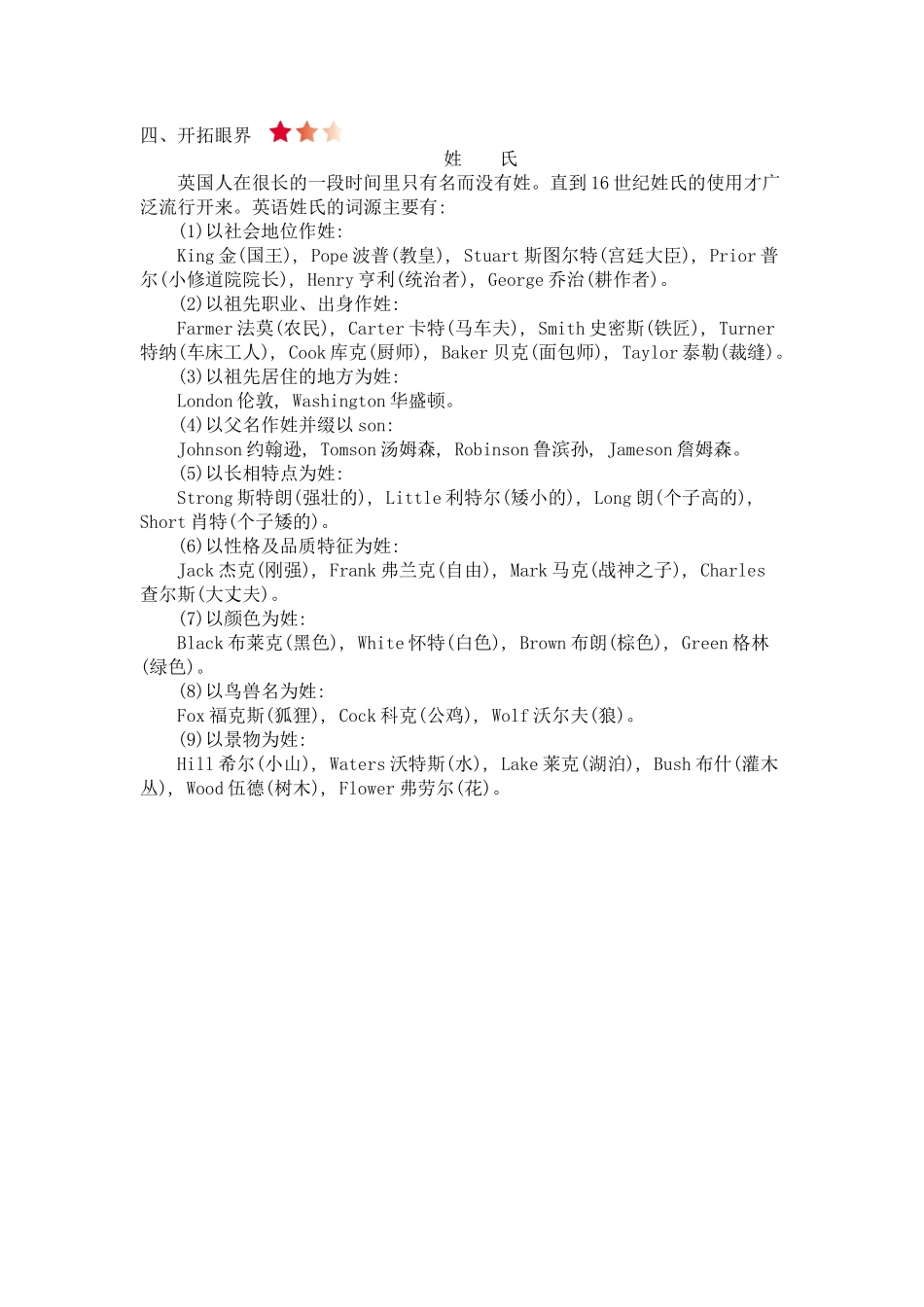 【外研版英语小学3年级上册】 Module 2 知识清单.docx_第2页