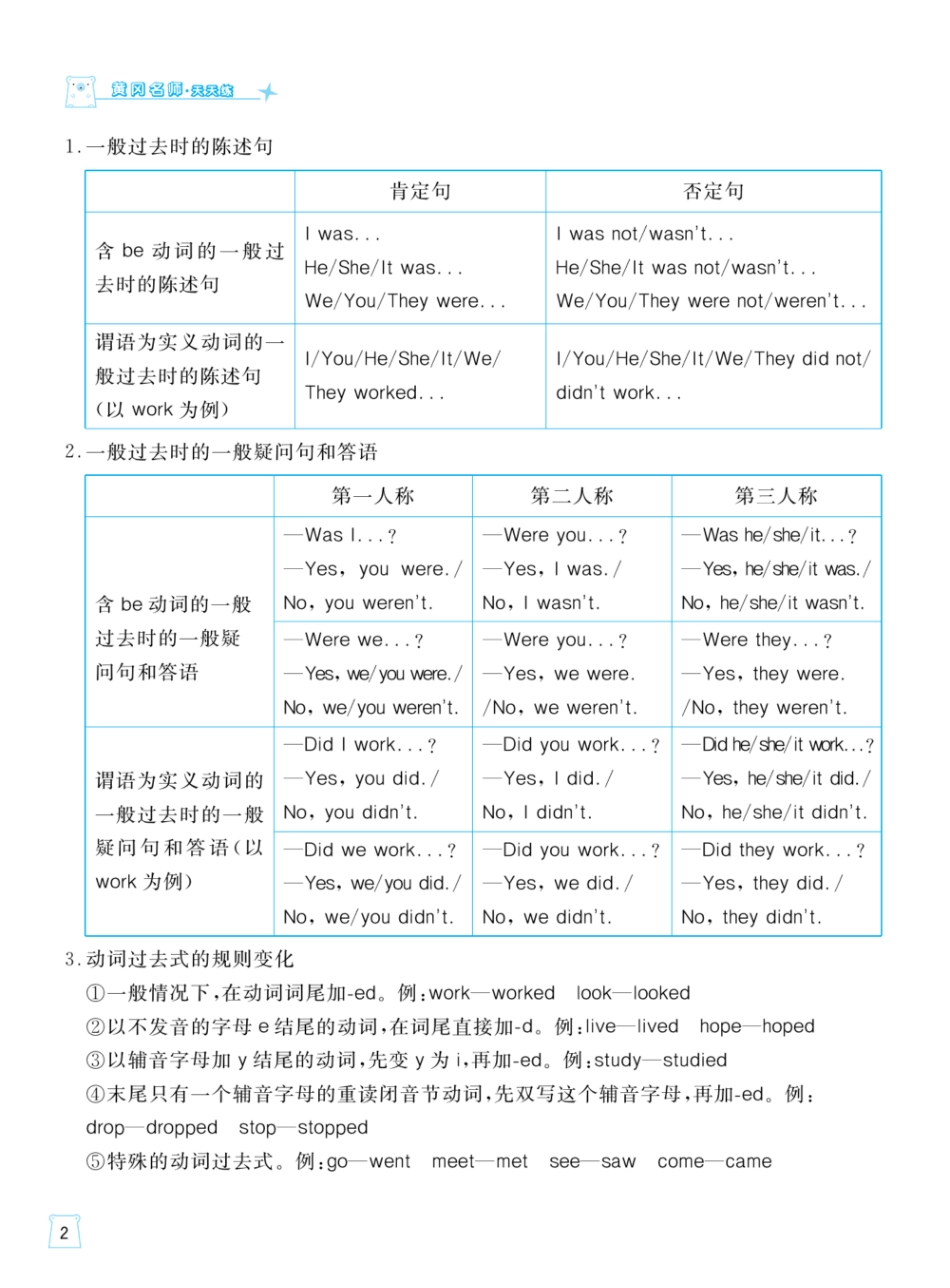 外研版英语五年级上册一起梳理单元知识.pdf_第3页