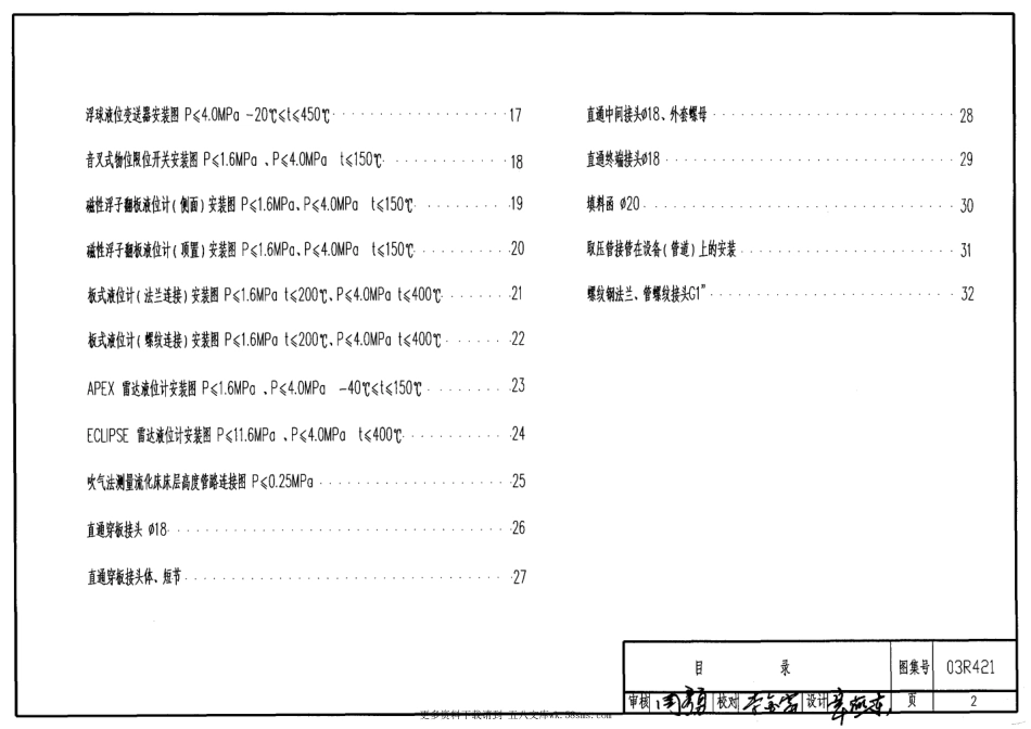 03R421 物(液)位仪表安装图.pdf_第2页