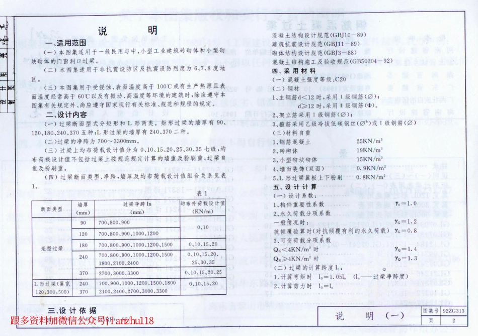 92ZG313 钢筋混凝土过梁.pdf_第3页