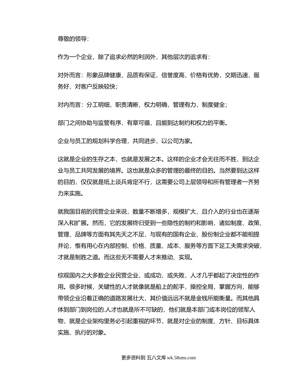 公司发展建议书.docx_第1页