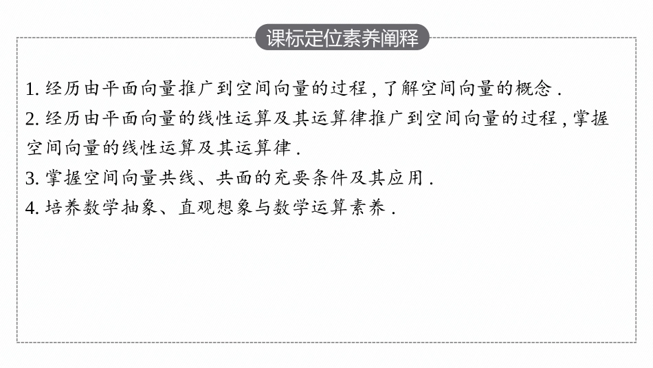 PPT课件高中同步测控优化设计数学选择性必修第一册配人教A版增强版适用于新教材1.1.1　空间向量及其线性运算.pptx_第3页
