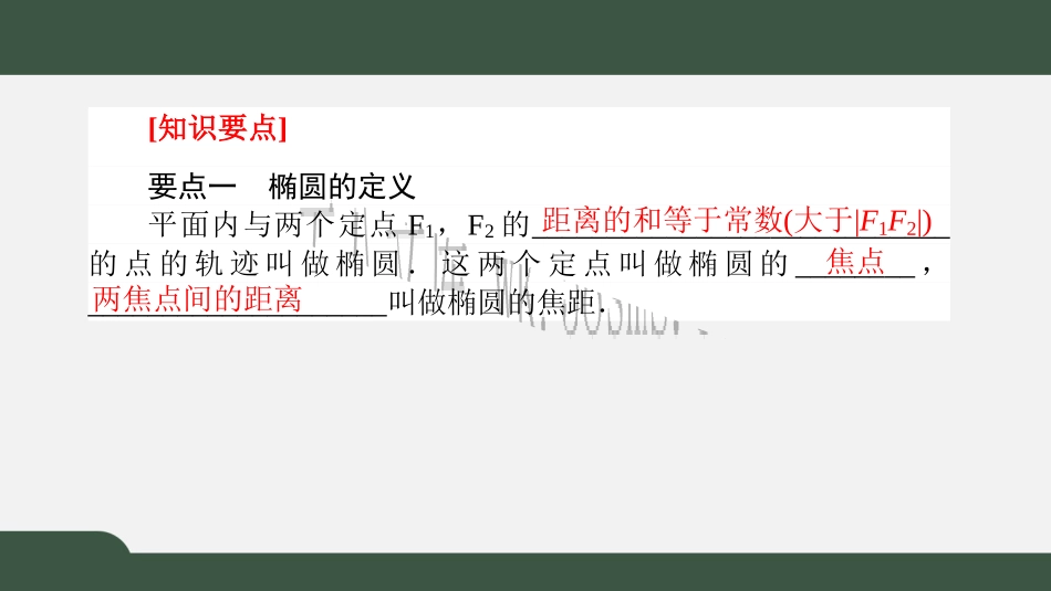 新人教版高中数学选择性必修第一册全套PPT课件_3.1.1椭圆及其标准方程.pptx_第2页