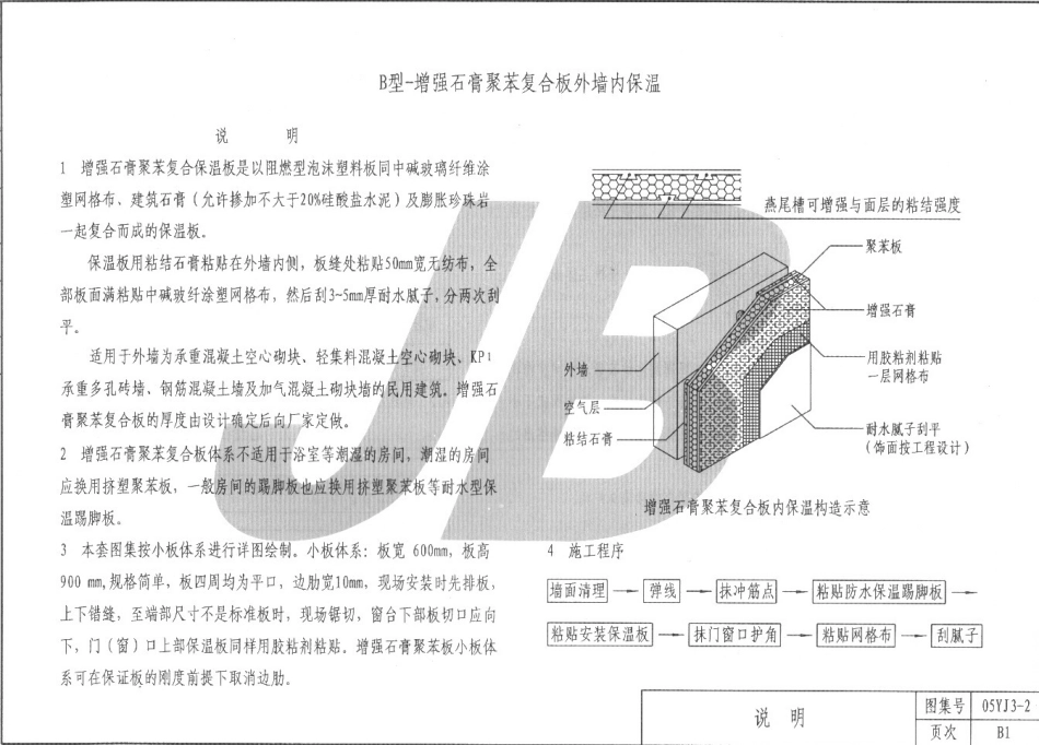05YJ3-2 外墙内保温B型建筑图集.pdf_第1页
