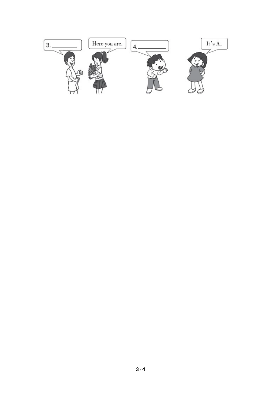 【外研版英语小学三年级下册】Module 1 Unit 2 同步练习.doc_第3页