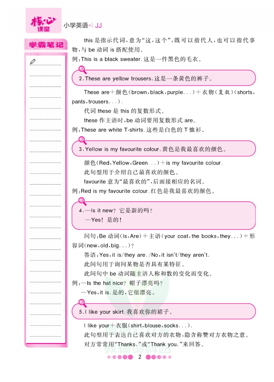 四年级上册英语冀教版知识清单.pdf_第3页