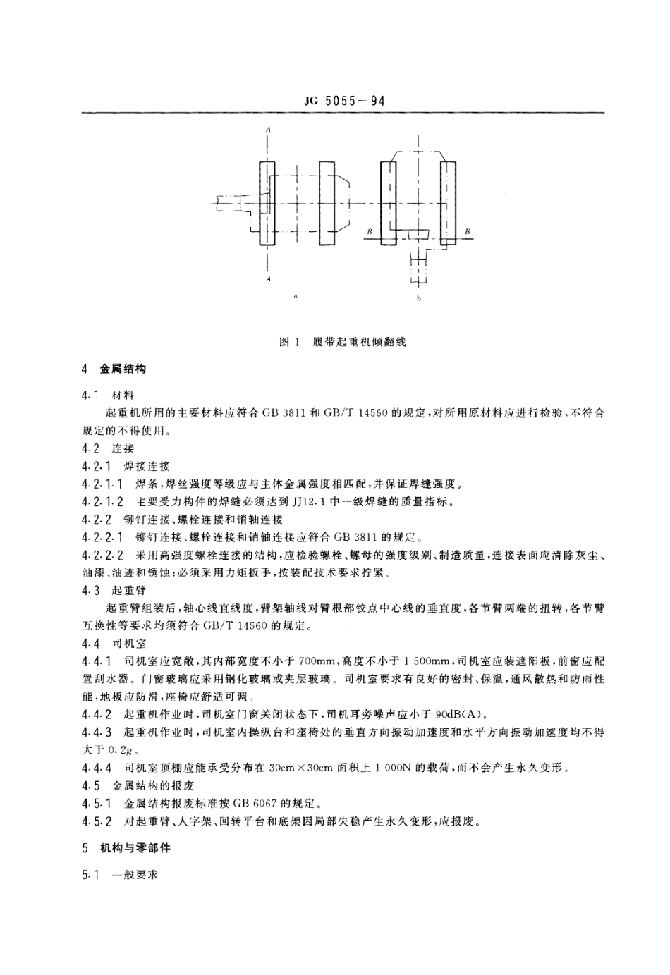 JG 5055-1994 履带起重机安全规程.pdf_第2页