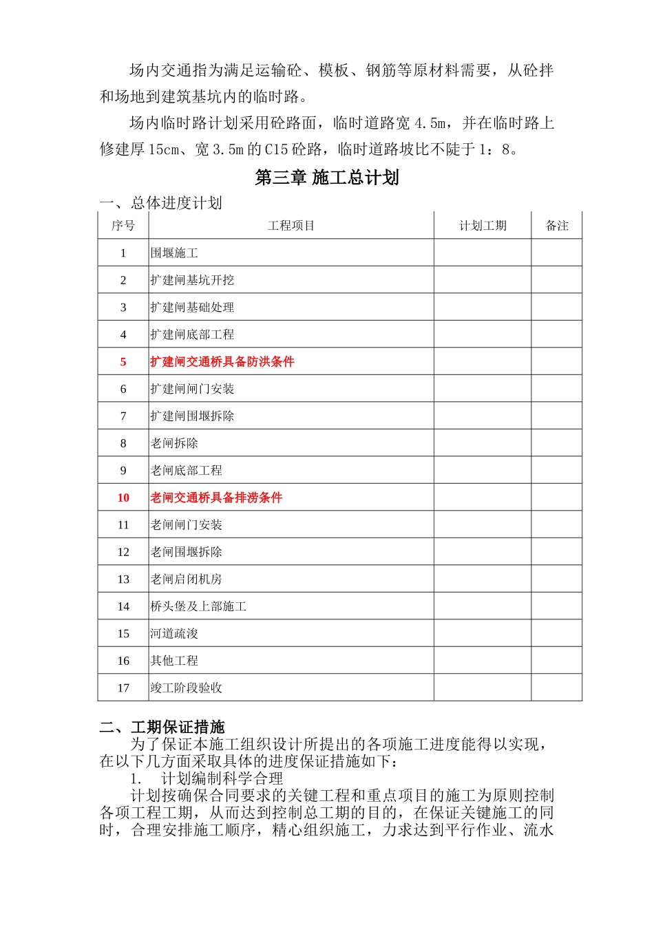 水闸工程施工组织设计.doc_第2页