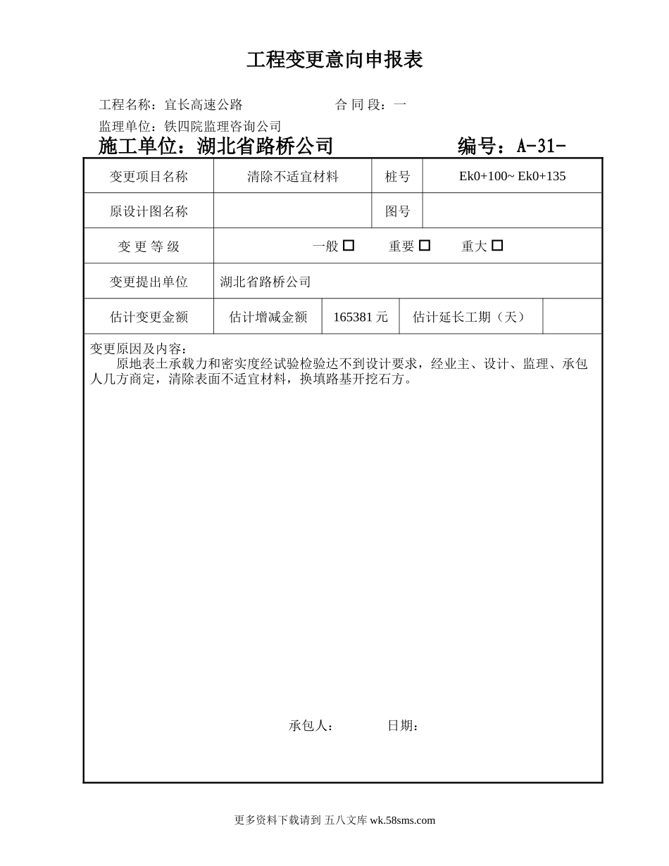 工程变更意向申报表.doc_第1页