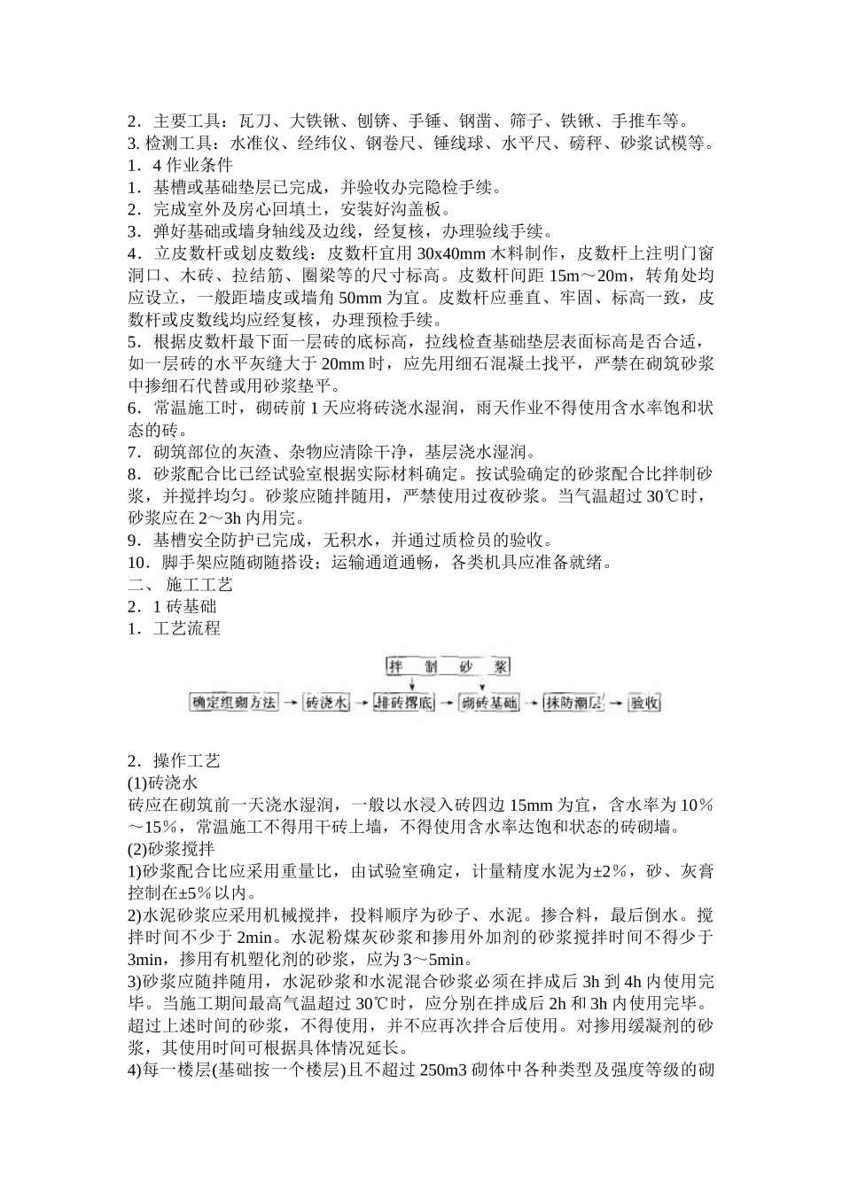 砖砌体工程技术质量交底记录.doc_第2页