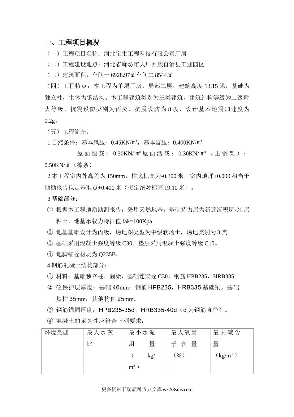 河北宝生工程科技有限公司厂房监理规划.doc_第1页