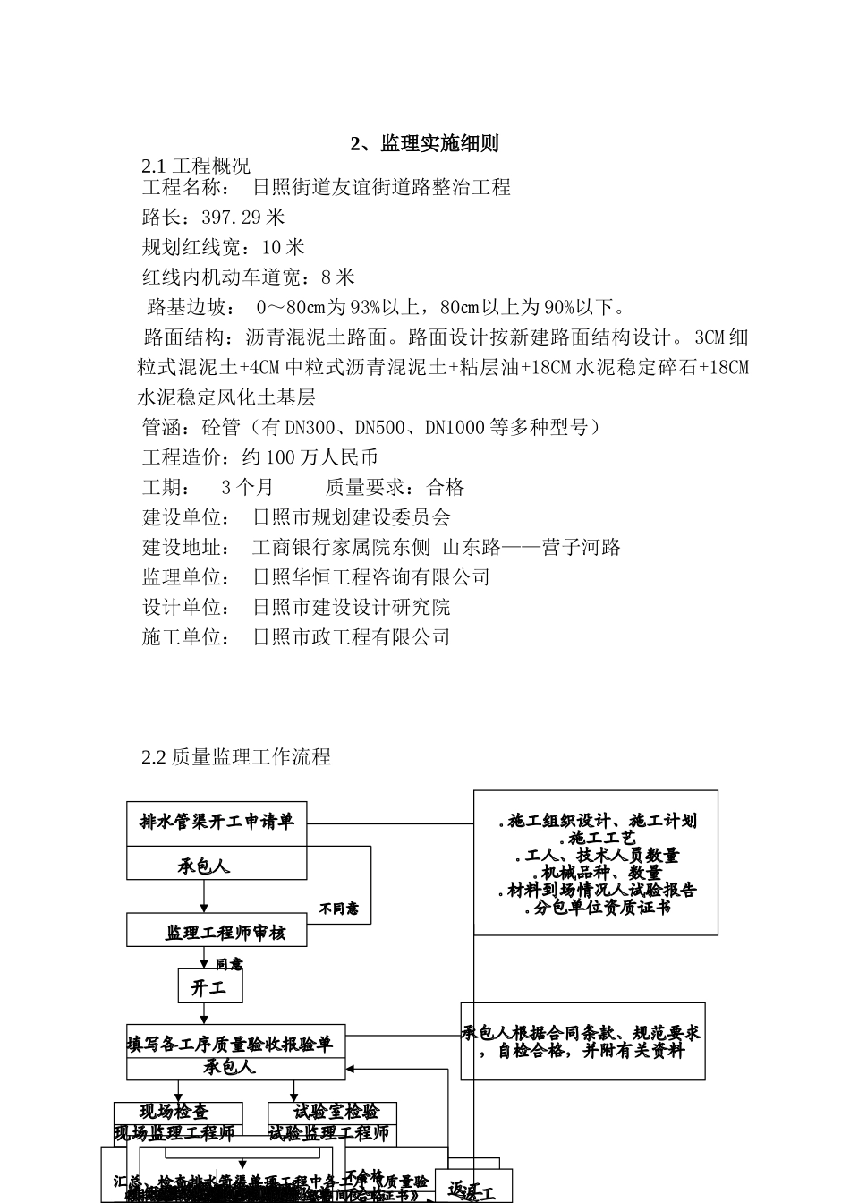 日照友谊街道路整治工程监理实施细则.doc_第3页