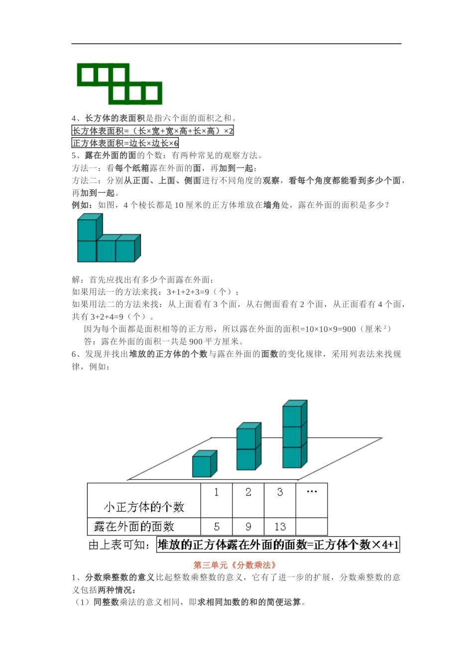 北师大版小学五年级数学下册全册知识点归纳.docx_第3页