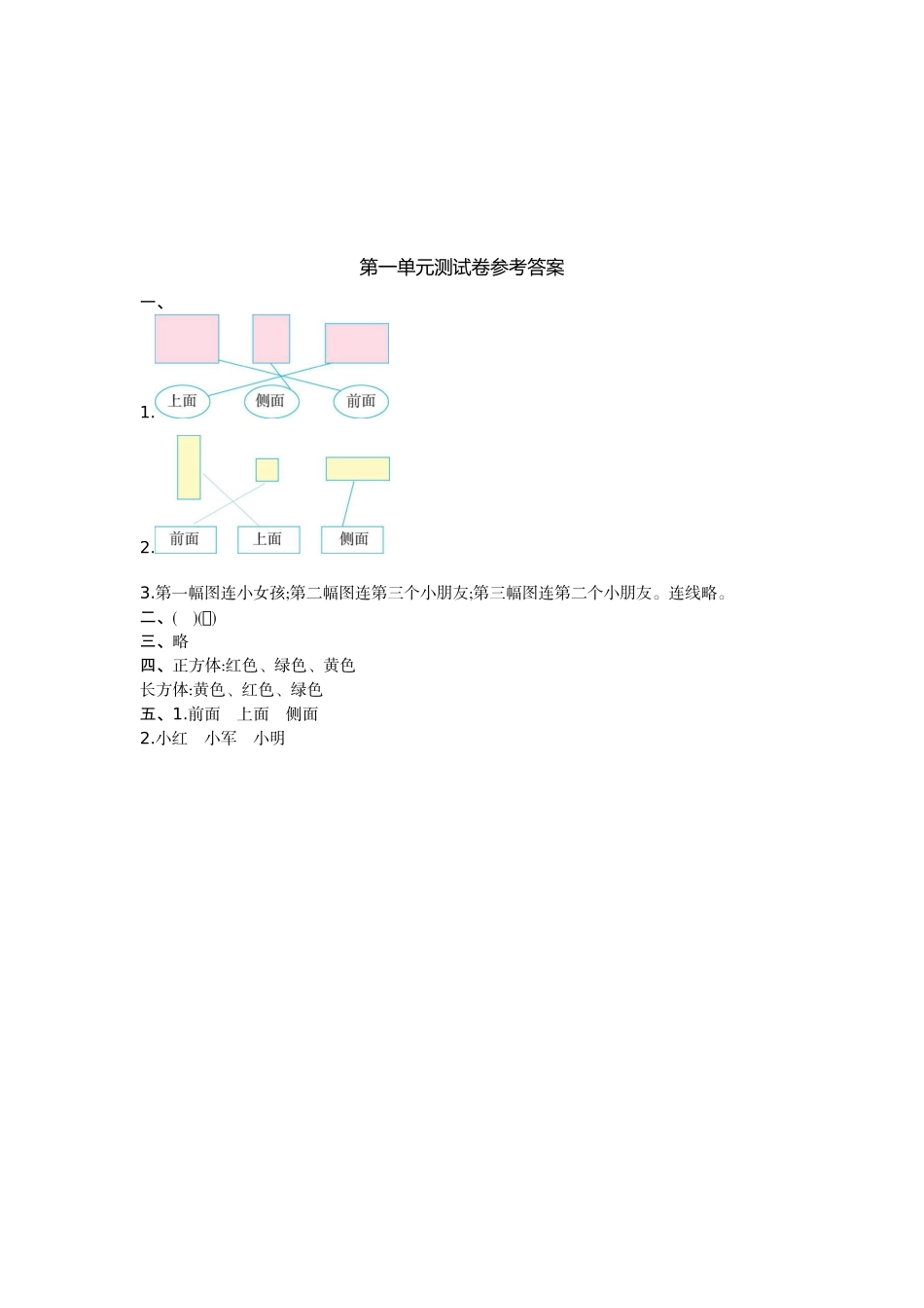 【冀教版二年级上册数学】第一单元测试卷.doc_第3页