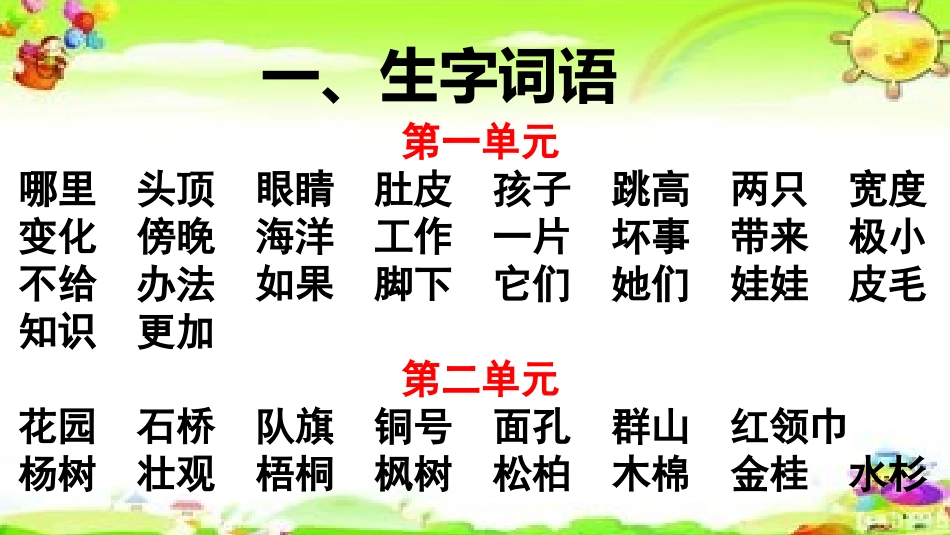 部编版二年级上册语文复习资料.pptx_第1页