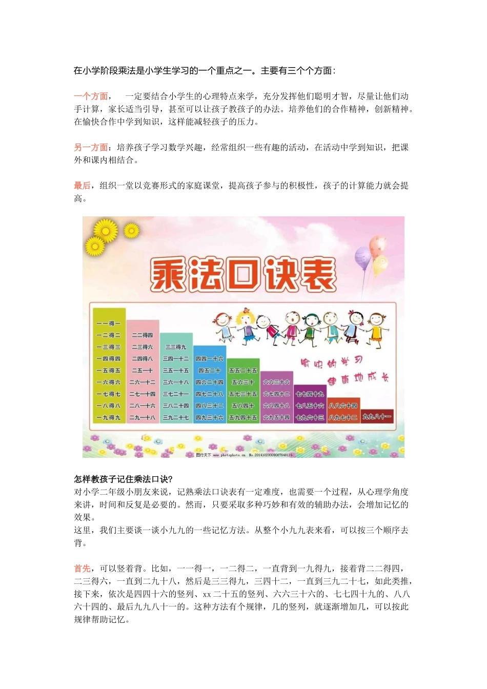 小学二年级数学上册-乘法口诀背诵附练习.docx_第1页