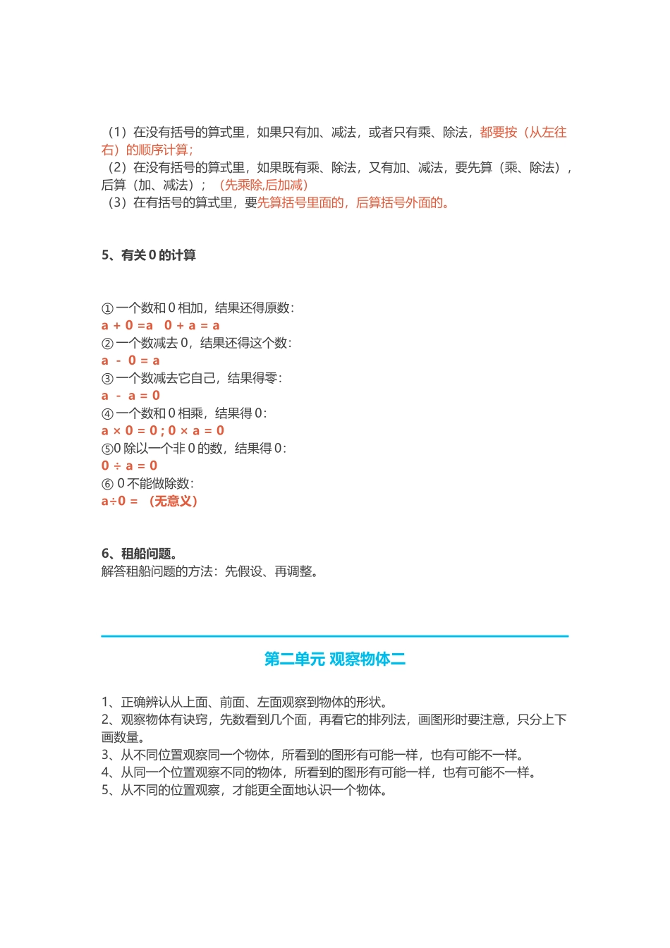 人教版小学四年级下册数学知识点预习.docx_第2页