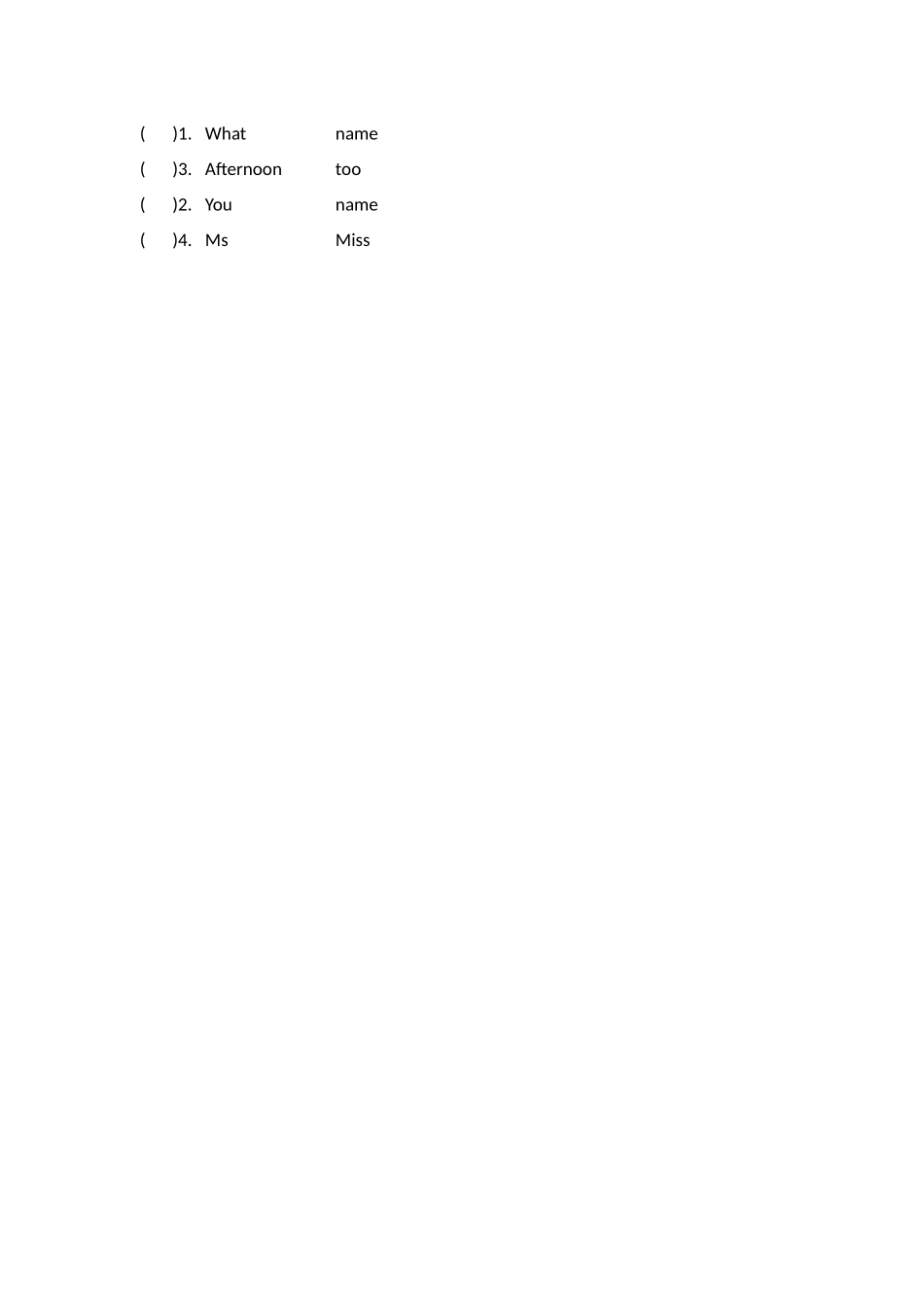 外研社版小学英语（一年级起点）一年级上册 Module 2 同步练习.docx_第3页