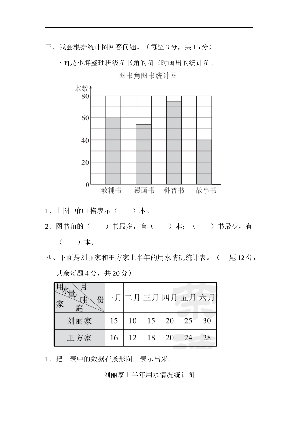 人教版四年级数学上册试卷、练习试卷（含答案）-教材过关卷(7).docx_第2页