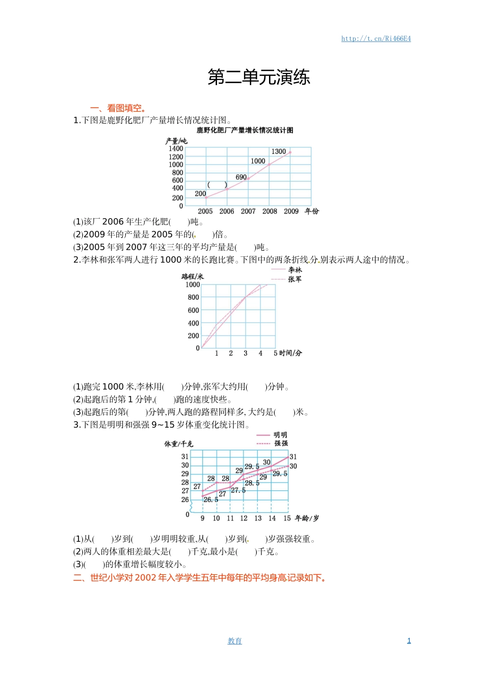 五年级下册数学单元测试-第二单元-苏教版.doc_第1页