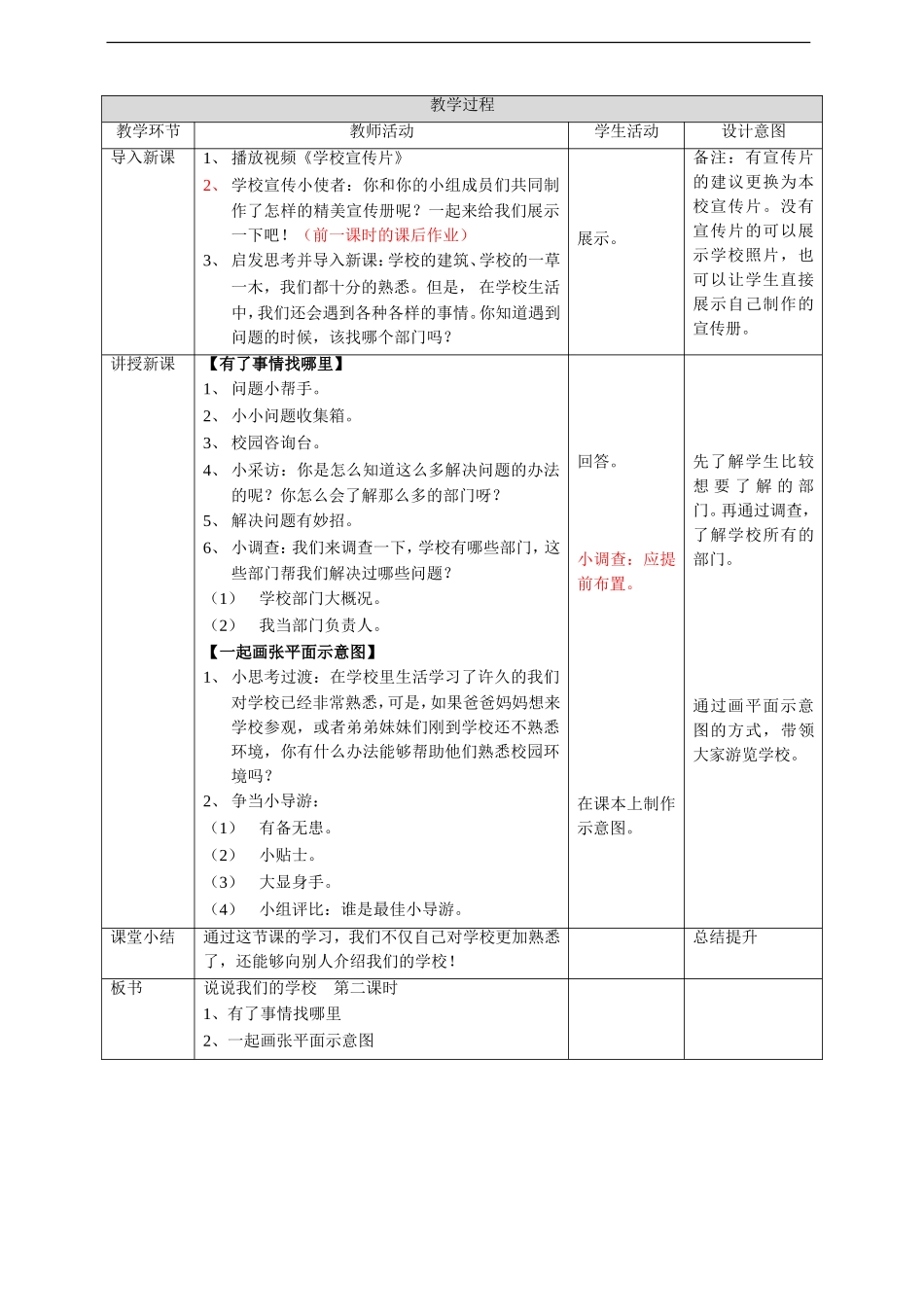 4、说说我们的学校 第二课时 教案.doc_第2页