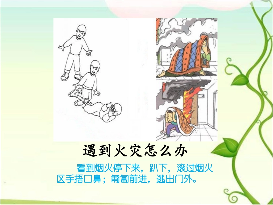 遇到火灾怎么办.ppt_第1页