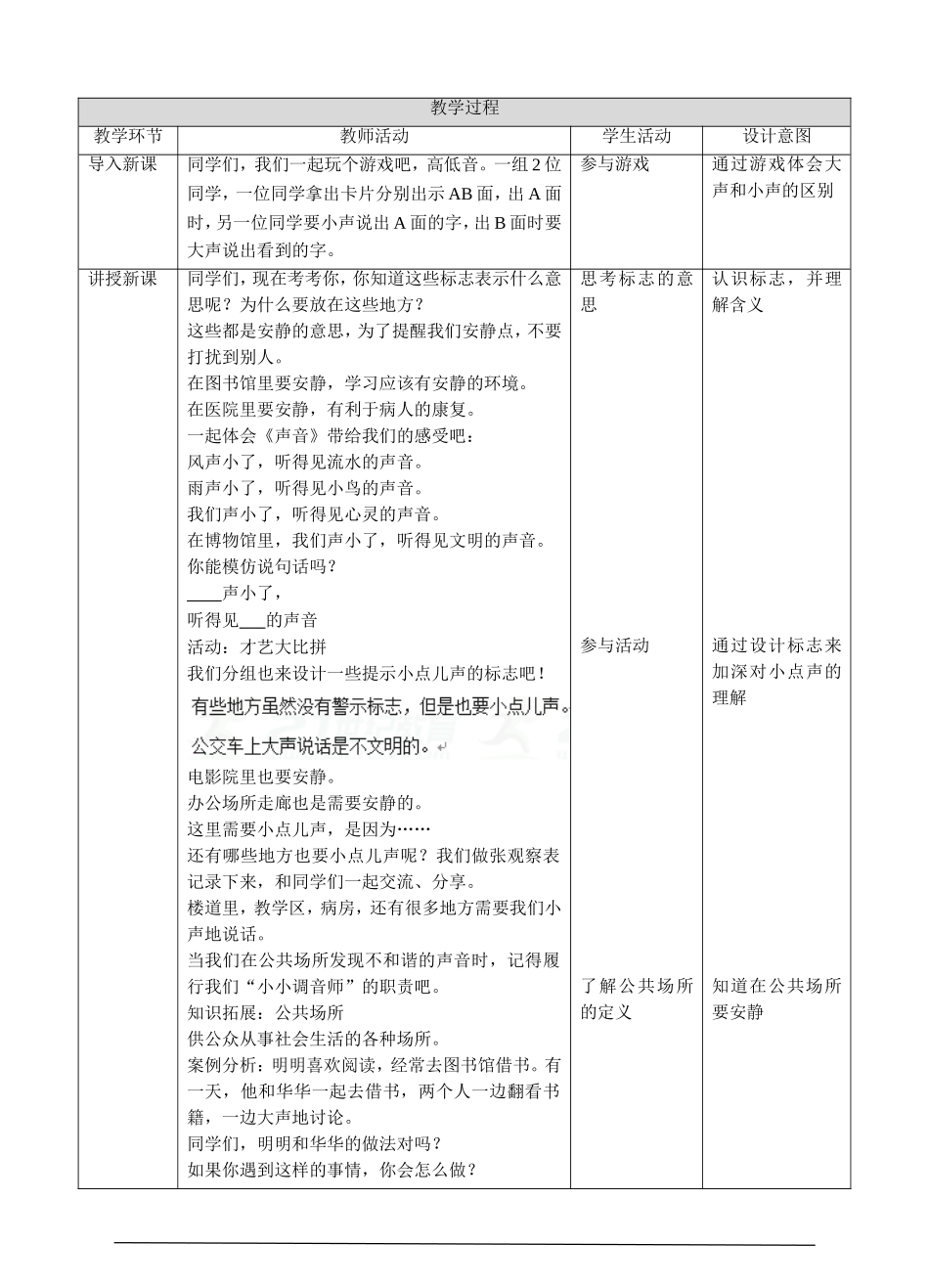 人教2上《第十二课 我们小点儿声》第二课时.doc_第2页